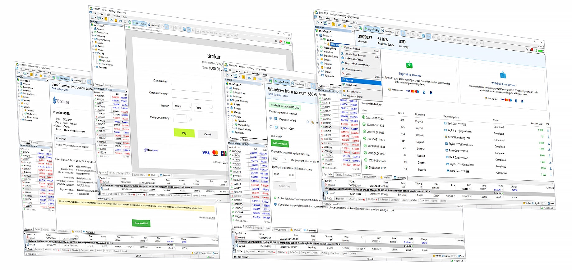 Receive account replenishments from clients through the trading platform - shorten the sales funnel and get rid of unnecessary infrastructure costs