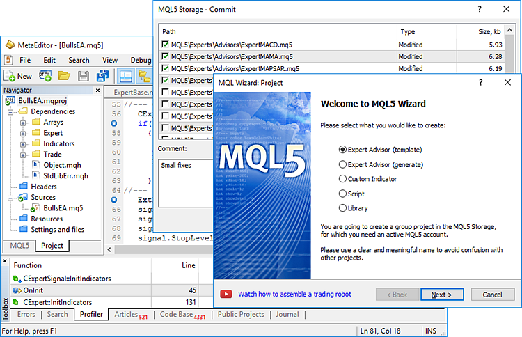 MetaEditor-トレーディングロボットとインジケーター開発の環境 MetaEditor-トレーディングロボットとインジケーター開発の環境